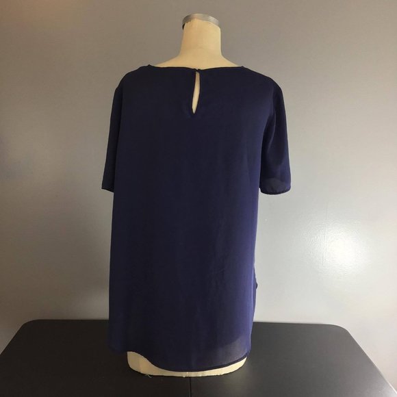 PINK ROSE Navy Top - Picture 4 of 7